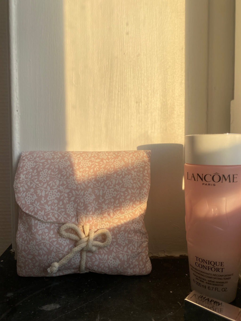 Pochette & cotons démaquillants réutilisables