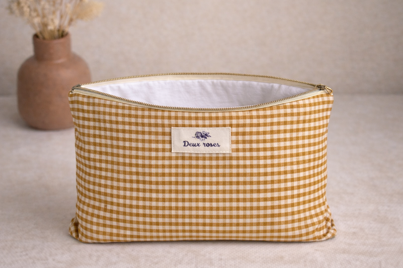 Pochette Vichy Camel