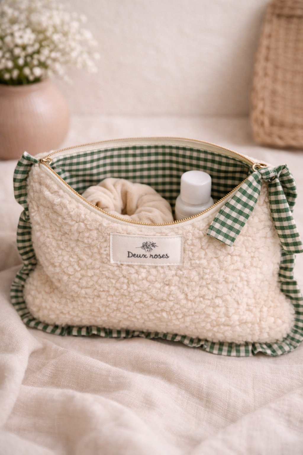 Pochette Teddy verte