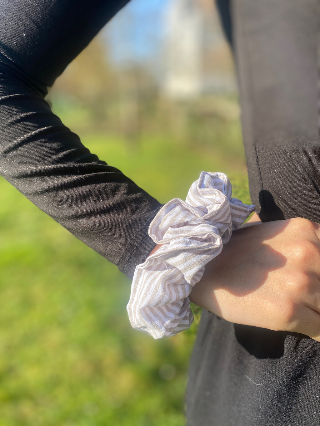 Chouchou Rayures Gris - Mini