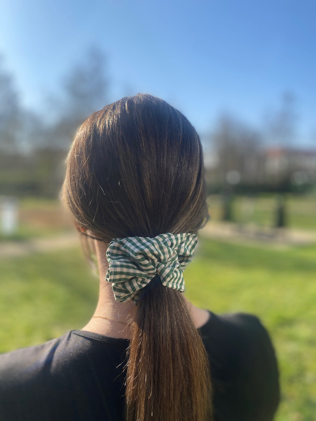 Chouchou Vichy Vert - Mini