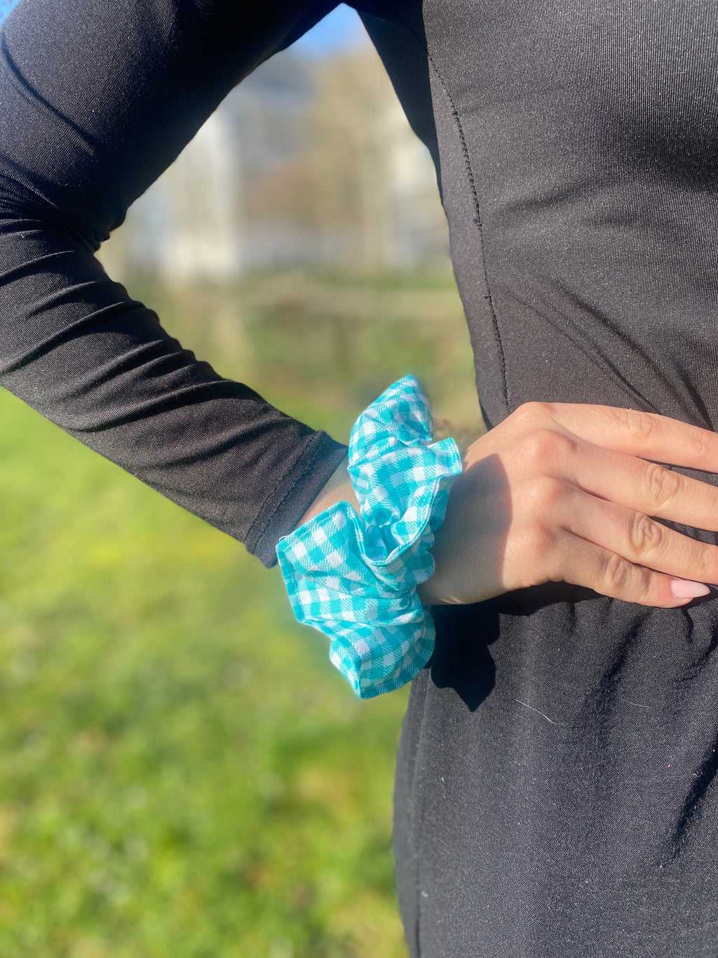 Chouchou Vichy Turquoise - Maxi