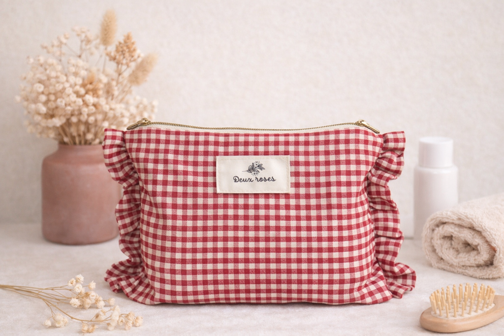 Pochette Vichy rouge